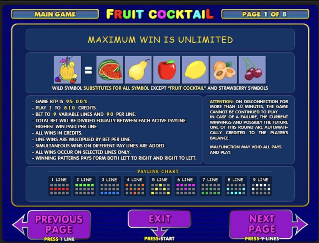 fruit cocktail game